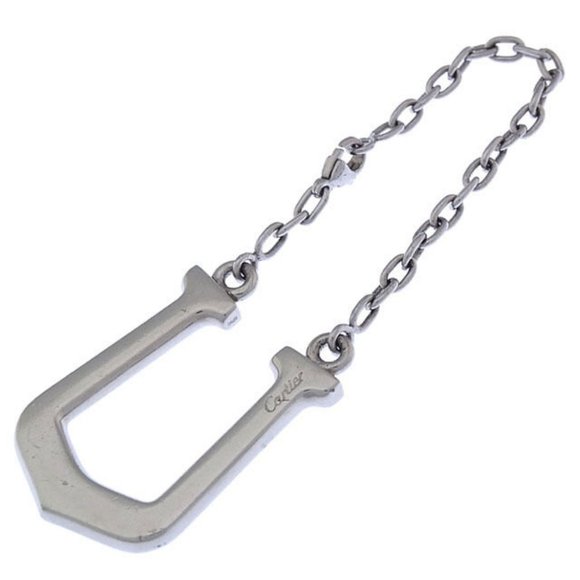 AUTH Cartier key ring Key holder Silver Woman